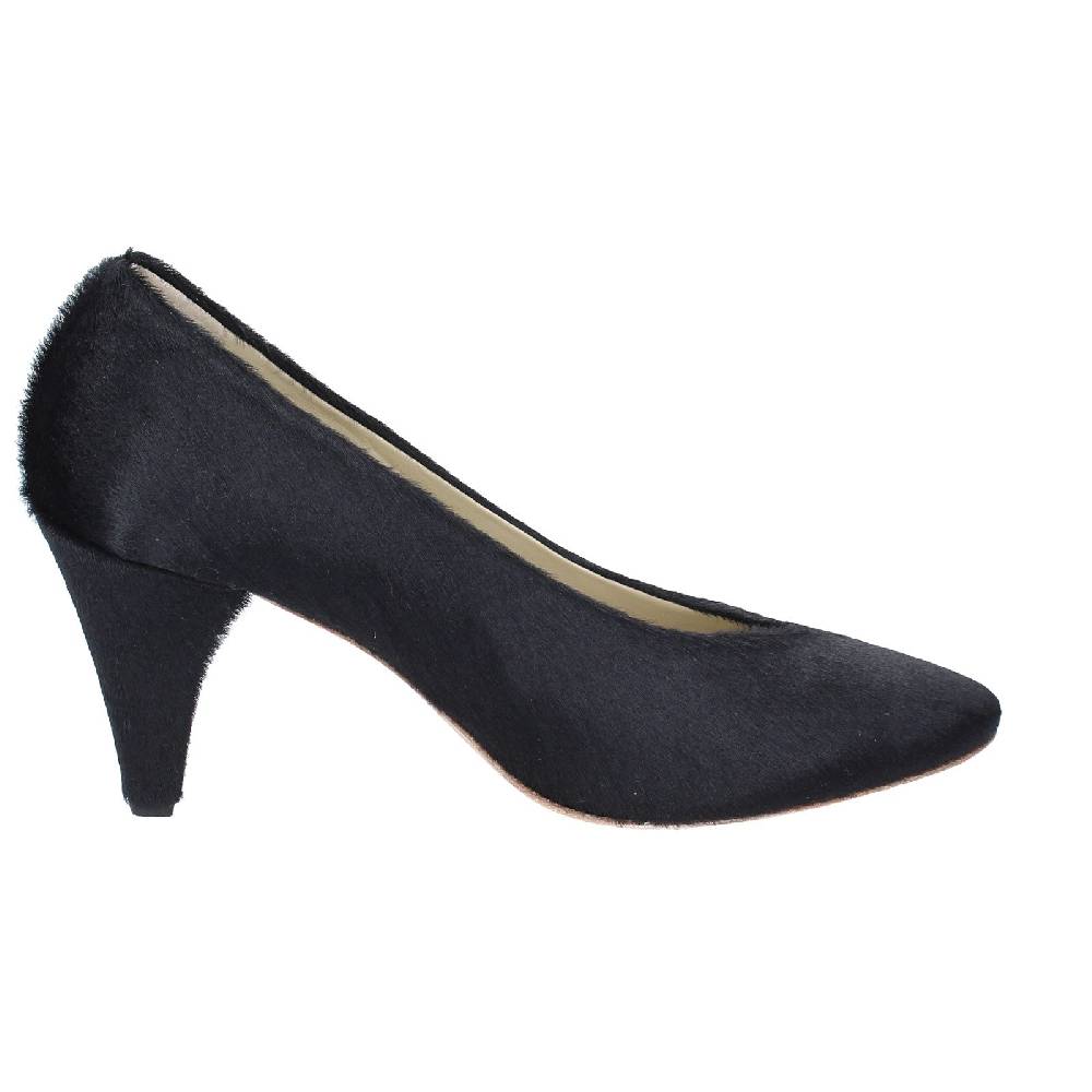 scarpe donna ANNIEL decollete nero cavallino EX252 Fino Al -60%