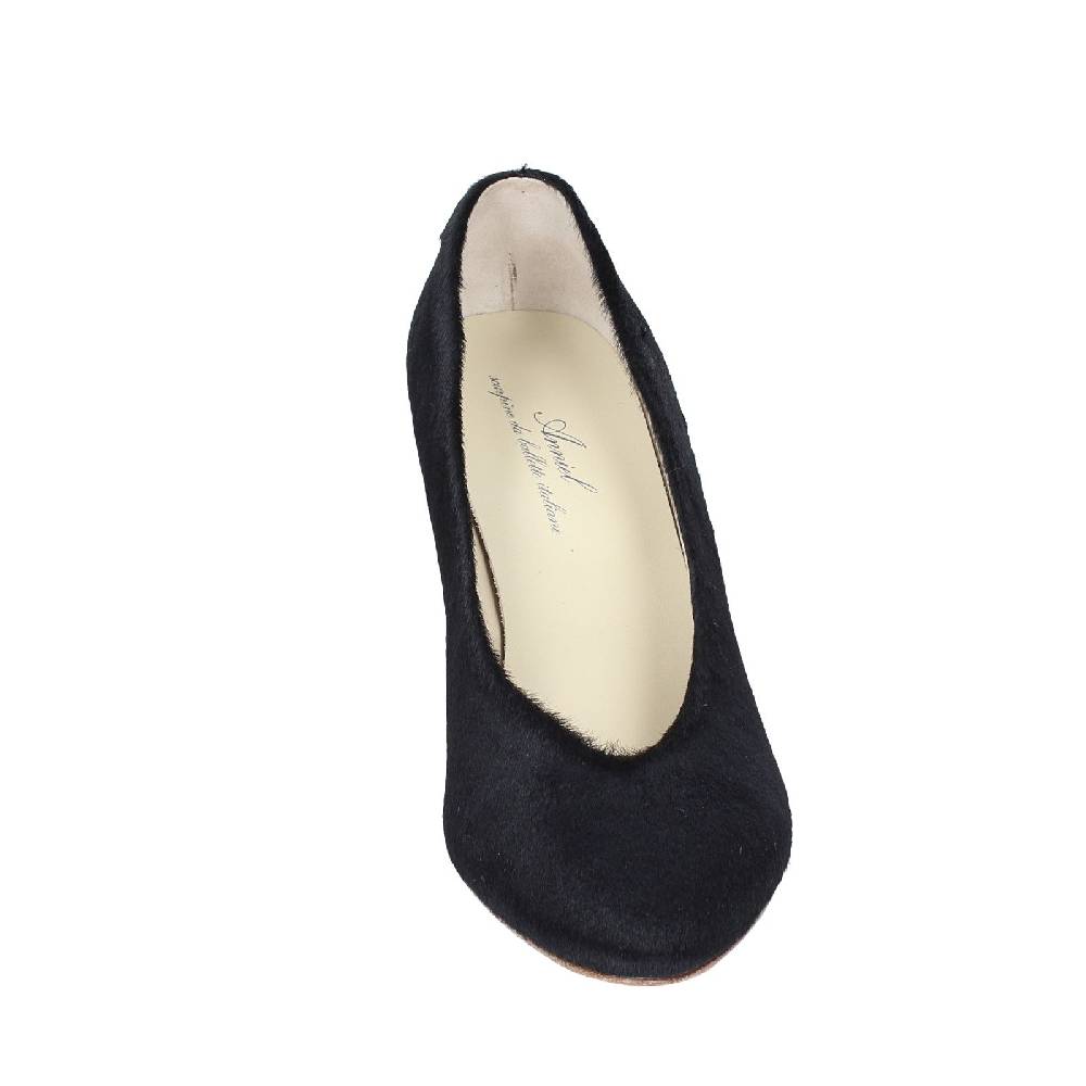 scarpe donna ANNIEL decollete nero cavallino EX252 Fino Al -60%