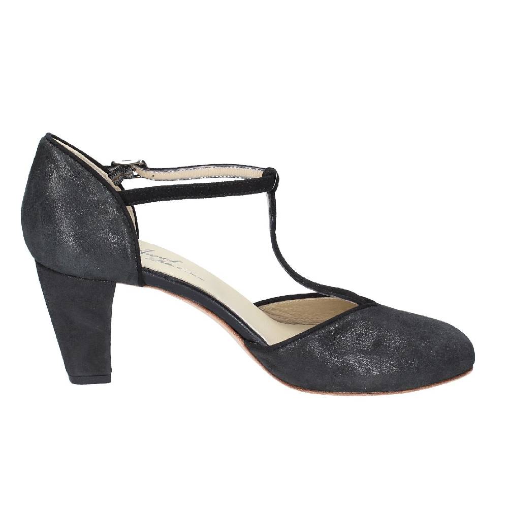 scarpe donna ANNIEL decollete nero camoscio EX258 Presa