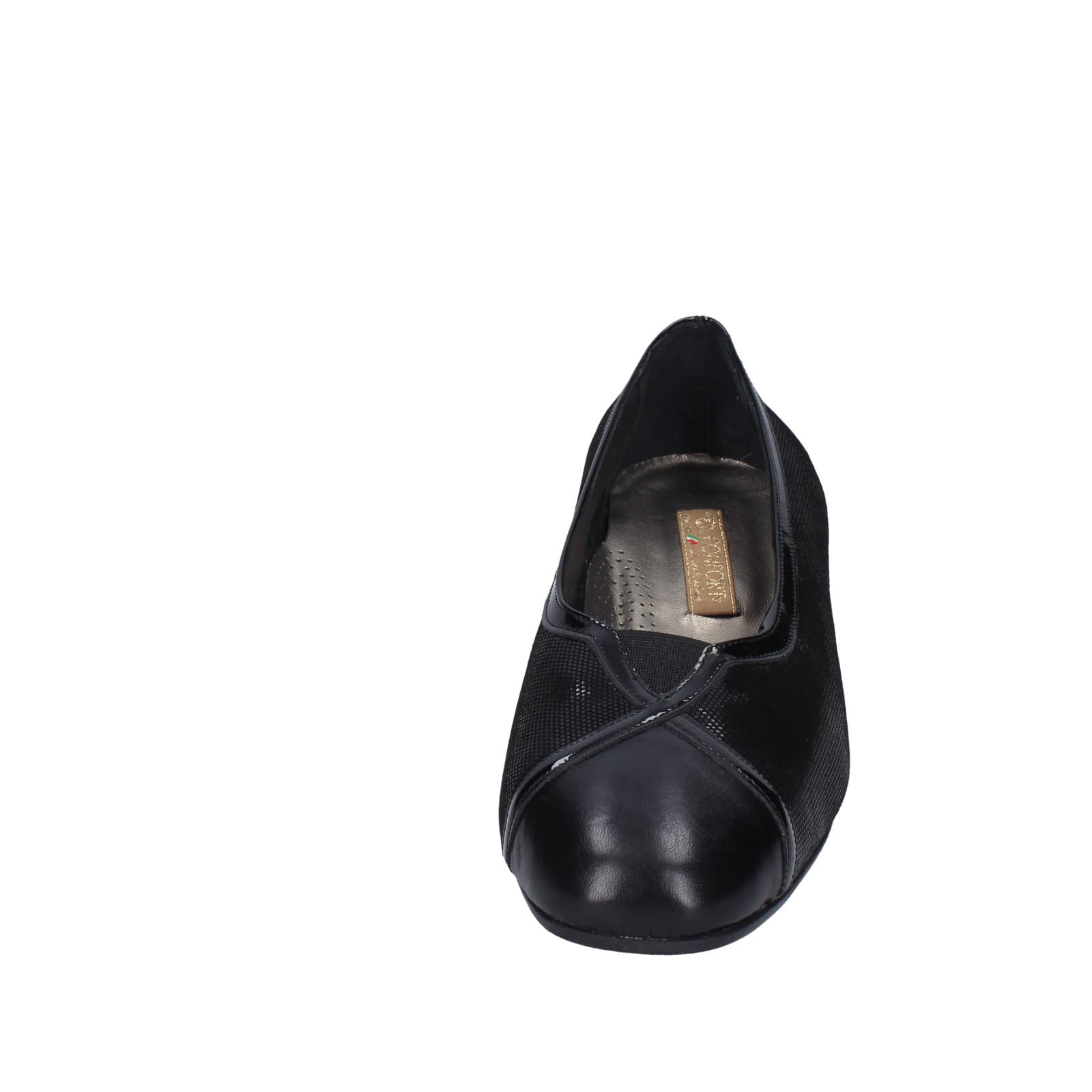 scarpe donna CONFORT decollete nero pelle vernice 3735 EZ335 Offerta