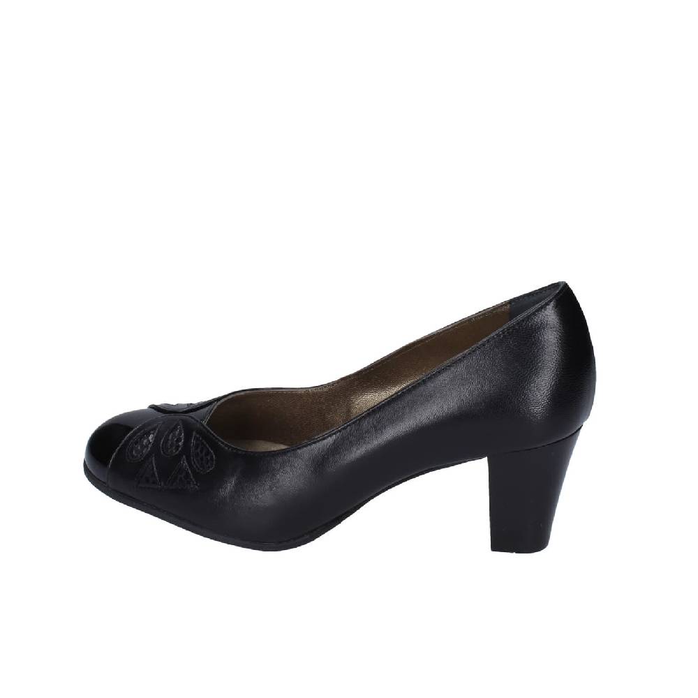 scarpe donna CONFORT decollete nero pelle vernice 1870 EZ333 In Vendita