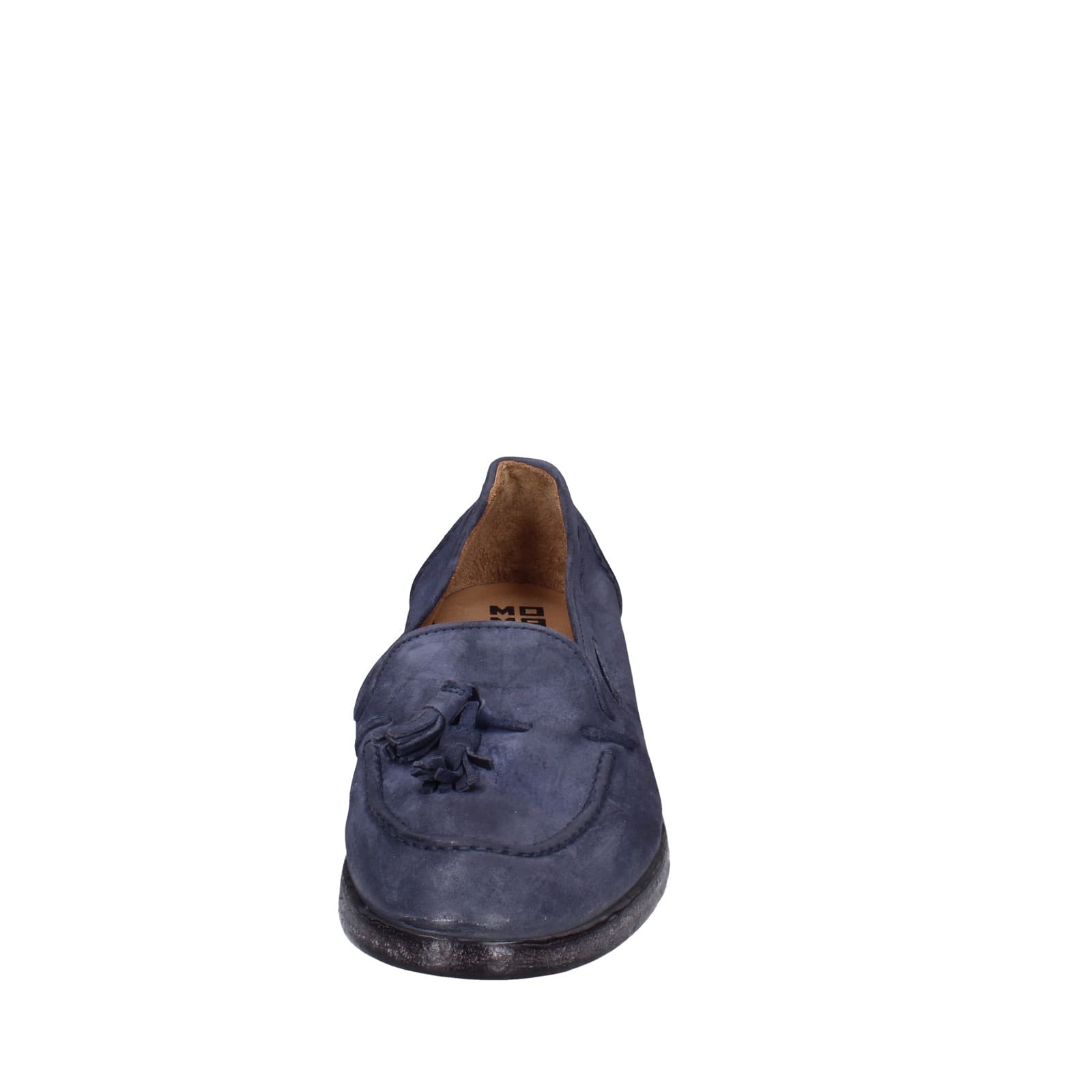 scarpe donna MOMA mocassini blu camoscio 1FS472-0W EZ878 Vendita Economica