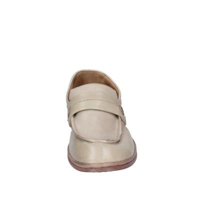 scarpe donna MOMA mocassini beige pelle marrone 1ES323-TV BC52 Moda