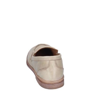 scarpe donna MOMA mocassini beige pelle marrone 1ES323-TV BC52 Moda