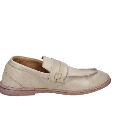 scarpe donna MOMA mocassini beige pelle marrone 1ES323-TV BC52 Moda