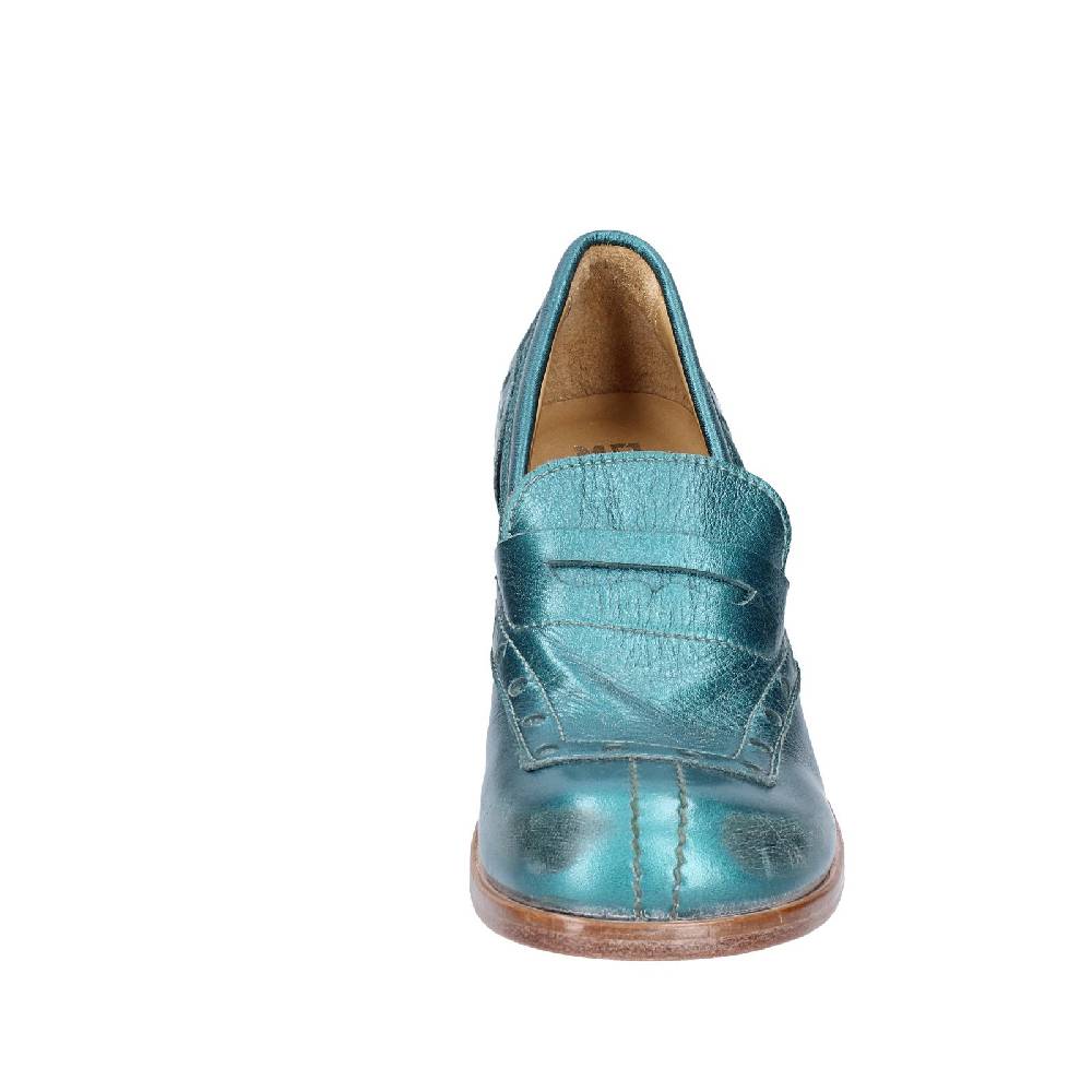 scarpe donna MOMA mocassini verde pelle 47406E VINTAGE EX447 Italia