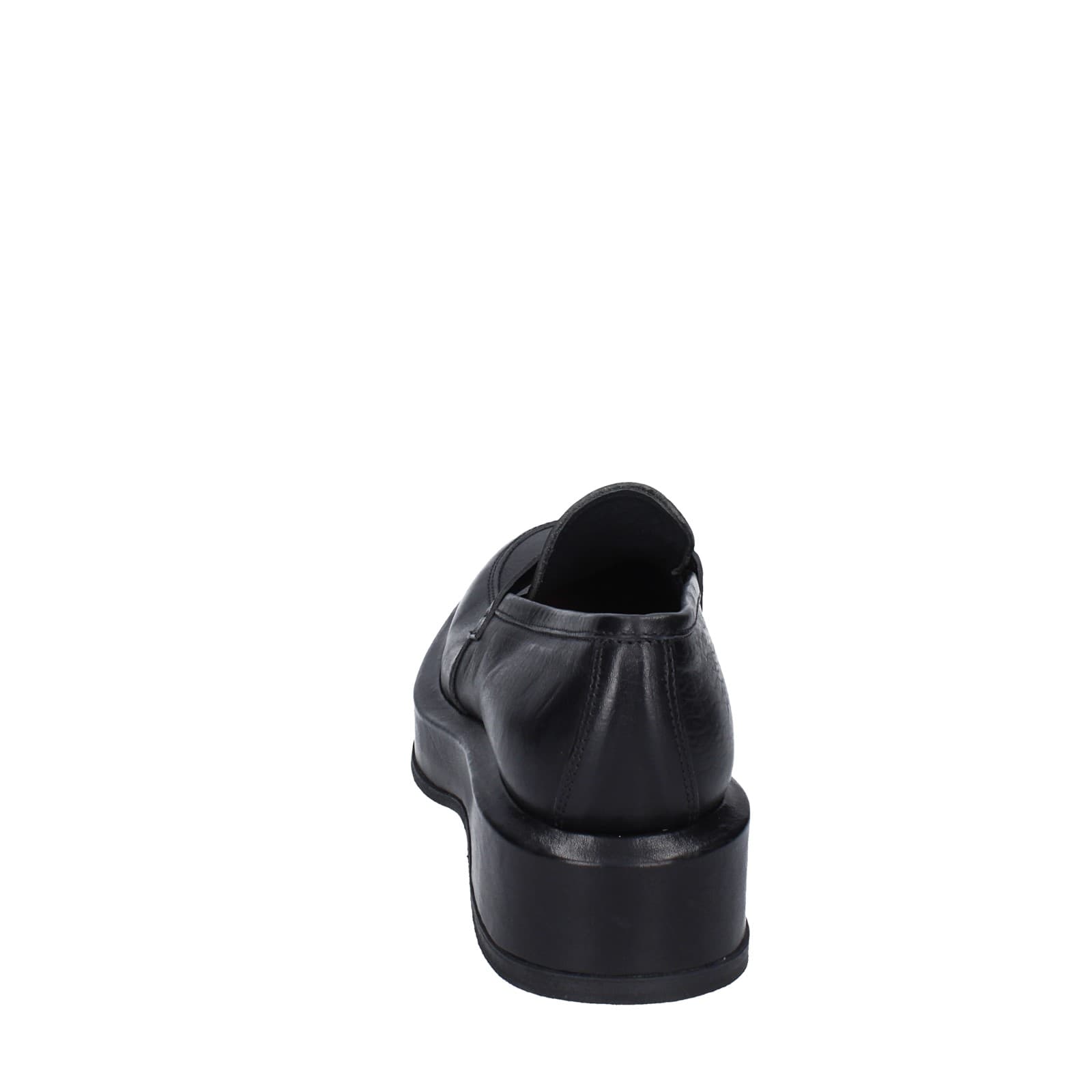 scarpe donna MOMA mocassini nero pelle 82301E-CU EY487 2025