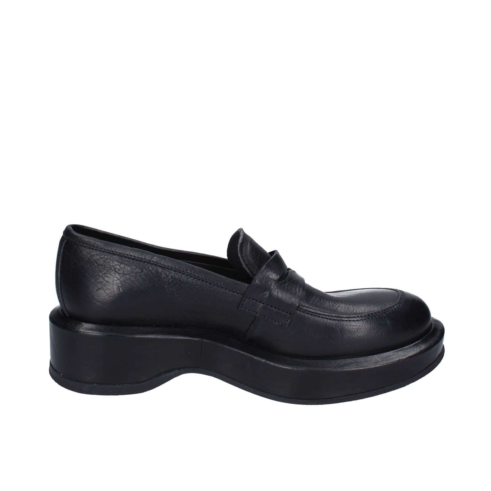scarpe donna MOMA mocassini nero pelle 82301E-CU EY487 2025