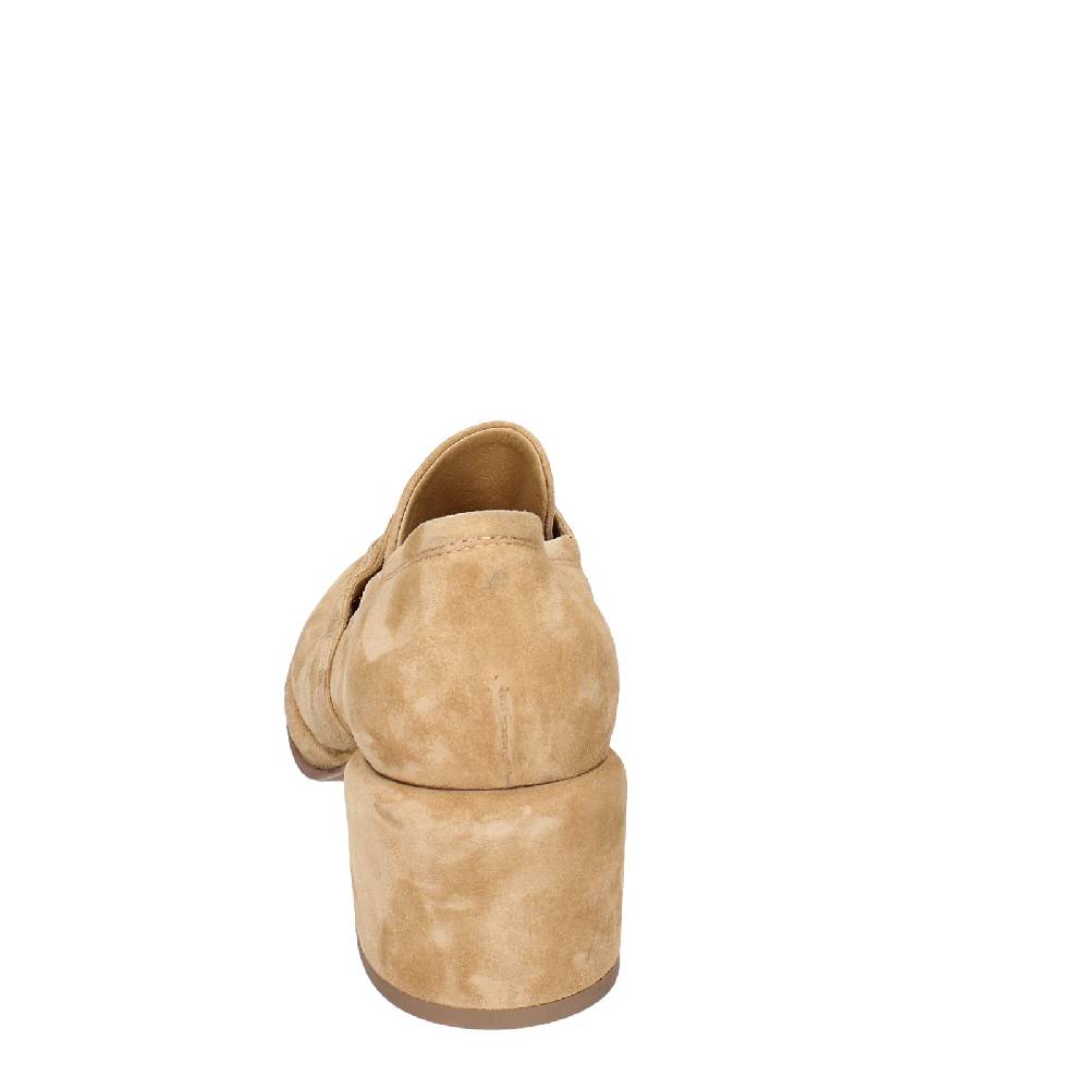 scarpe donna MOMA mocassini beige camoscio 44401E VINTAGE EX469 In Linea