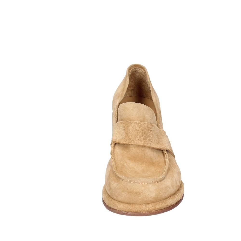 scarpe donna MOMA mocassini beige camoscio 44401E VINTAGE EX469 In Linea