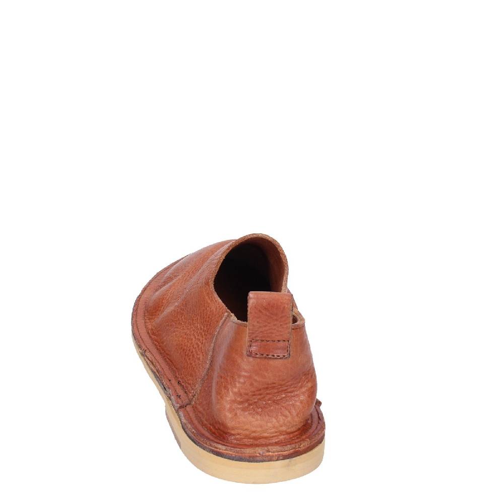 scarpe donna MOMA mocassini marrone pelle VINTAGE SLIP ON EX464 Qualità