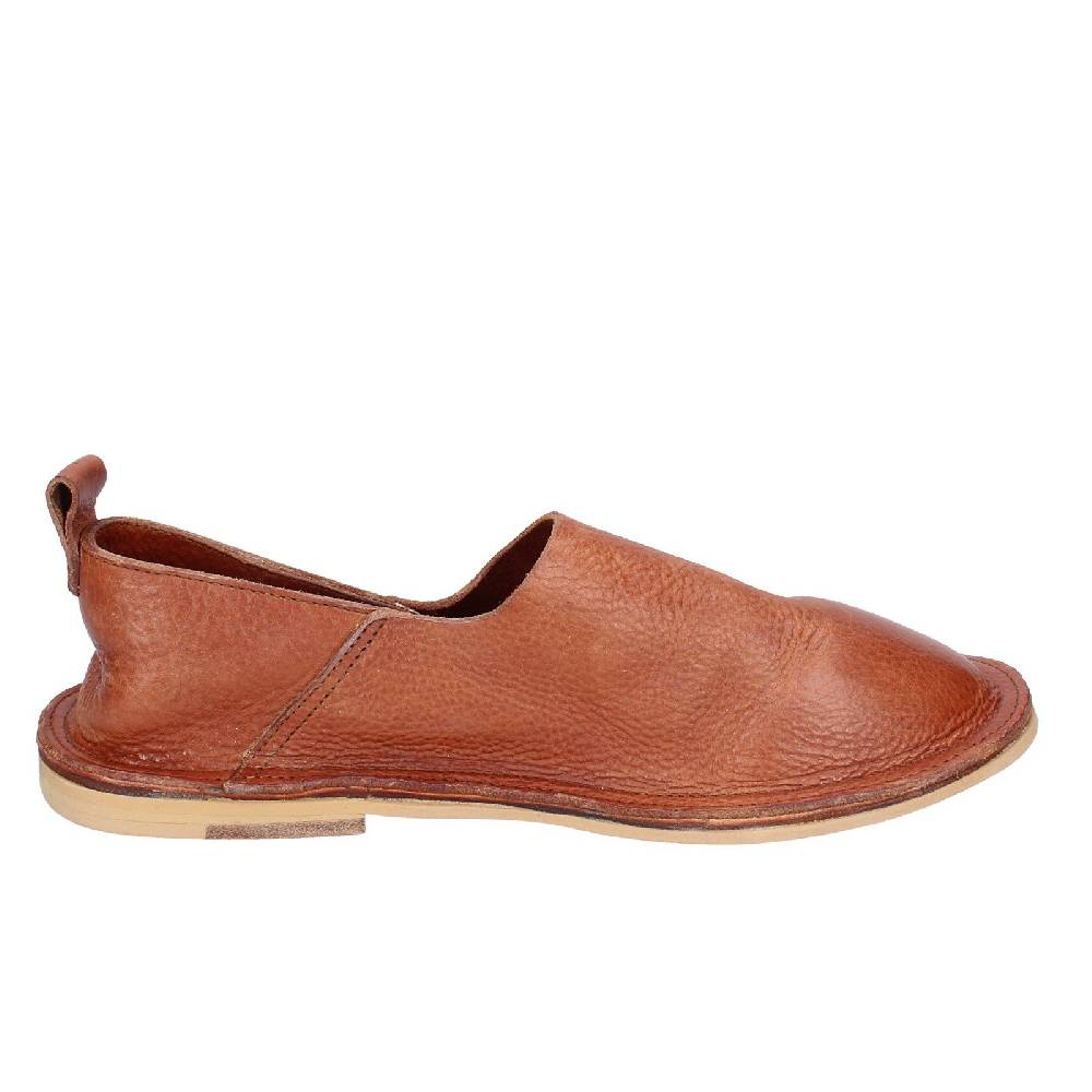 scarpe donna MOMA mocassini marrone pelle VINTAGE SLIP ON EX464 Qualità