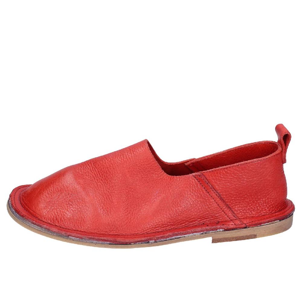 scarpe donna MOMA mocassini rosso pelle VINTAGE SLIP ON EX461 Spedizione Gratuita