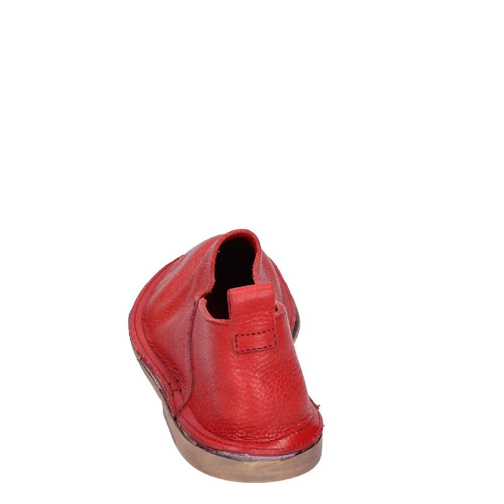 scarpe donna MOMA mocassini rosso pelle VINTAGE SLIP ON EX461 Spedizione Gratuita