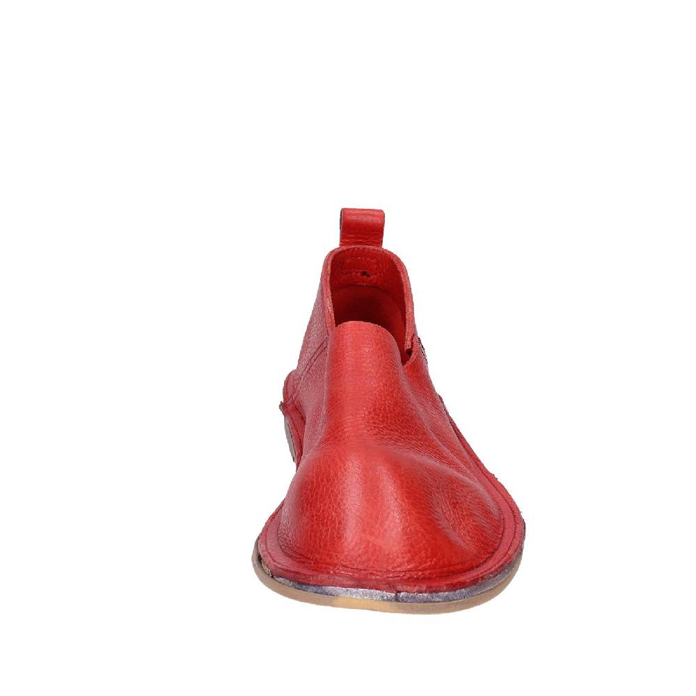 scarpe donna MOMA mocassini rosso pelle VINTAGE SLIP ON EX461 Spedizione Gratuita