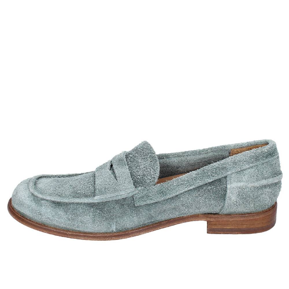 scarpe donna MOMA mocassini verde camoscio 39402E VINTAGE EX508 Soddisfazione Garantita