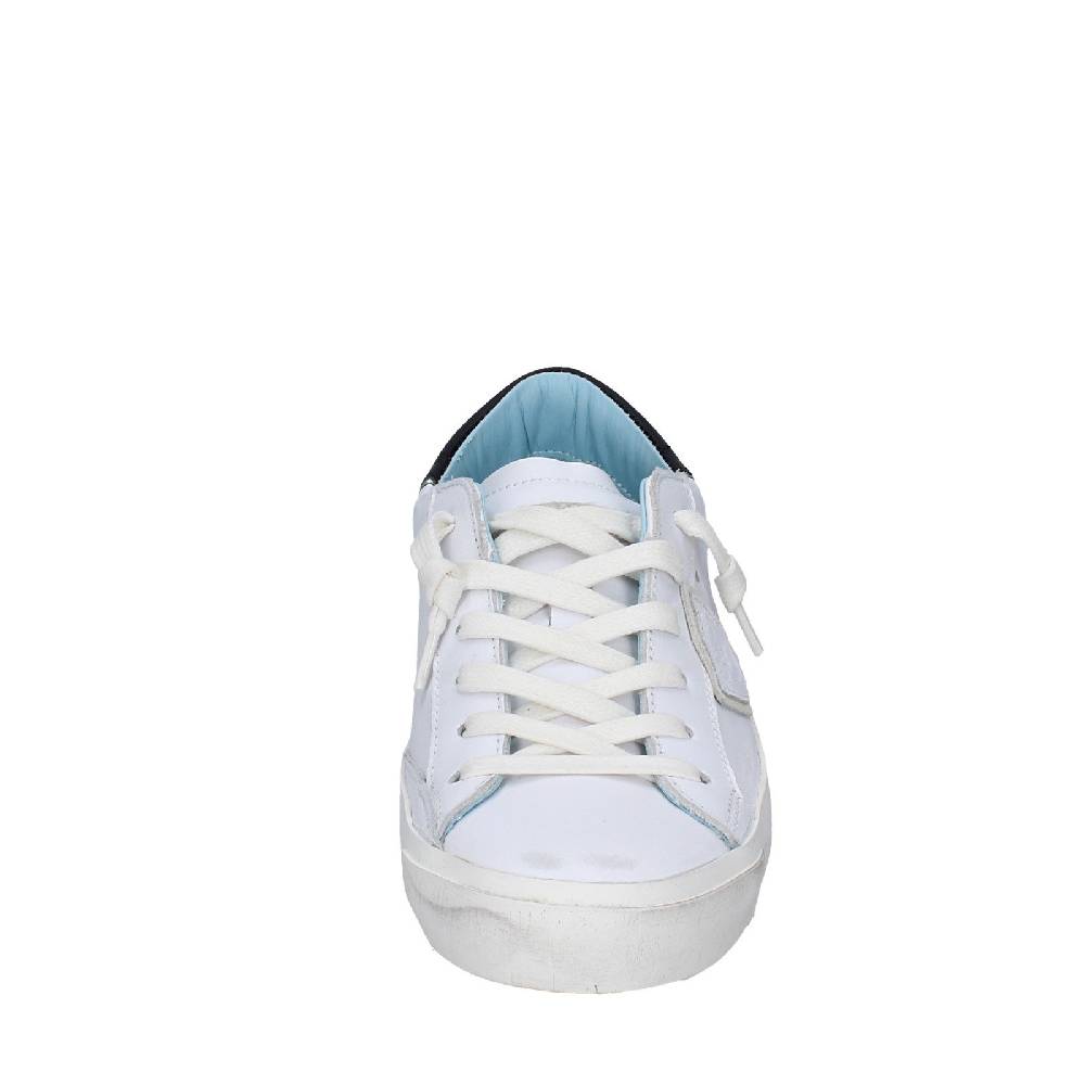 scarpe donna PHILIPPE MODEL sneakers bianco pelle nero VINTAGE EX355 Negozi Online
