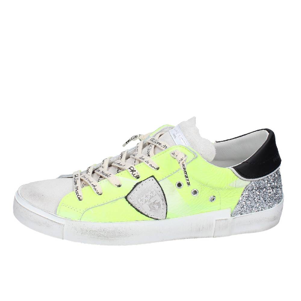 scarpe donna PHILIPPE MODEL sneakers giallo pelle camoscio VINTAGE EX365 Shopping Online