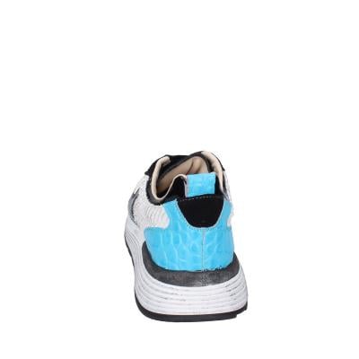 scarpe donna MOMA sneakers bianco pelle nero camoscio 3AS401-CR10 BC853 Affare Del Giorno