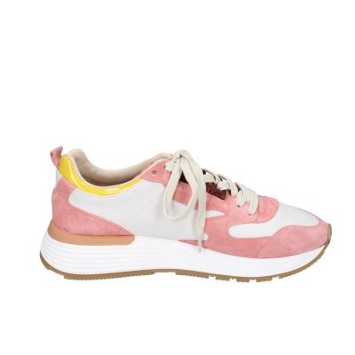 scarpe donna MOMA sneakers rosa pelle bianco camoscio 3AS401-CR11 BC795 Prezzo Ridotto