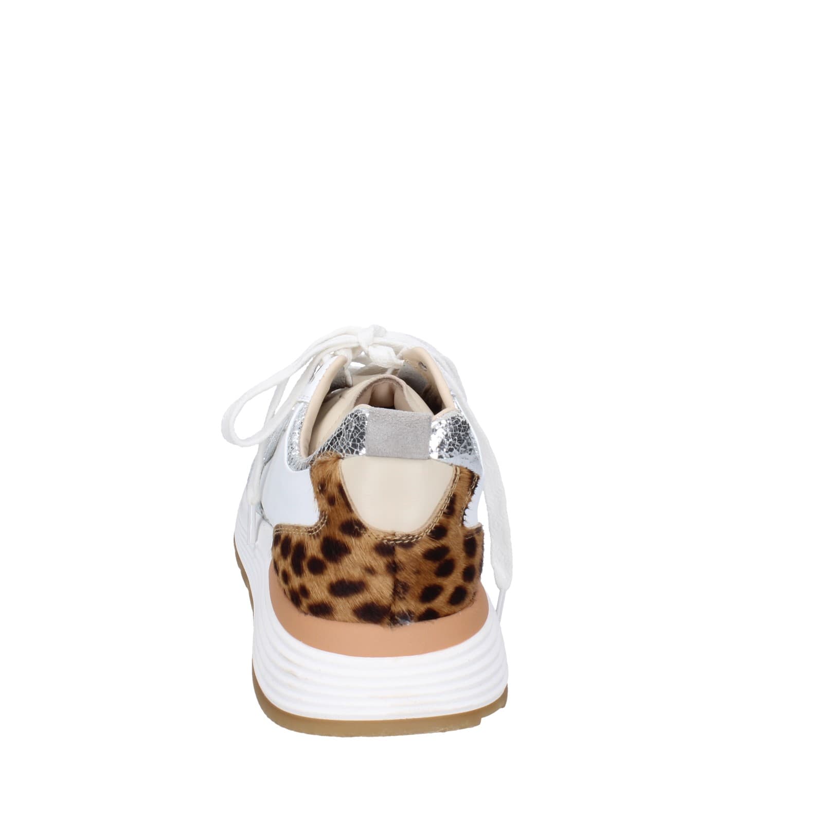 scarpe donna MOMA sneakers bianco pelle argento tessuto 3AS401-CR5 EZ858 Sottocosto