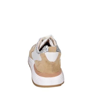 scarpe donna MOMA sneakers marrone pelle beige glitter 3AS401-CR1 BC65 Convenienza