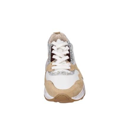 scarpe donna MOMA sneakers marrone pelle beige glitter 3AS401-CR1 BC65 Convenienza