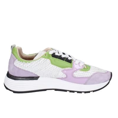 scarpe donna MOMA sneakers viola pelle bianco camoscio 3AS401-CR8 BC72 Economico