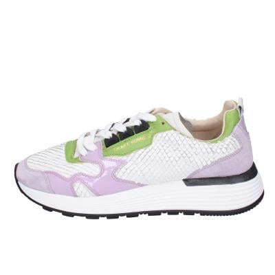 scarpe donna MOMA sneakers viola pelle bianco camoscio 3AS401-CR8 BC72 Economico