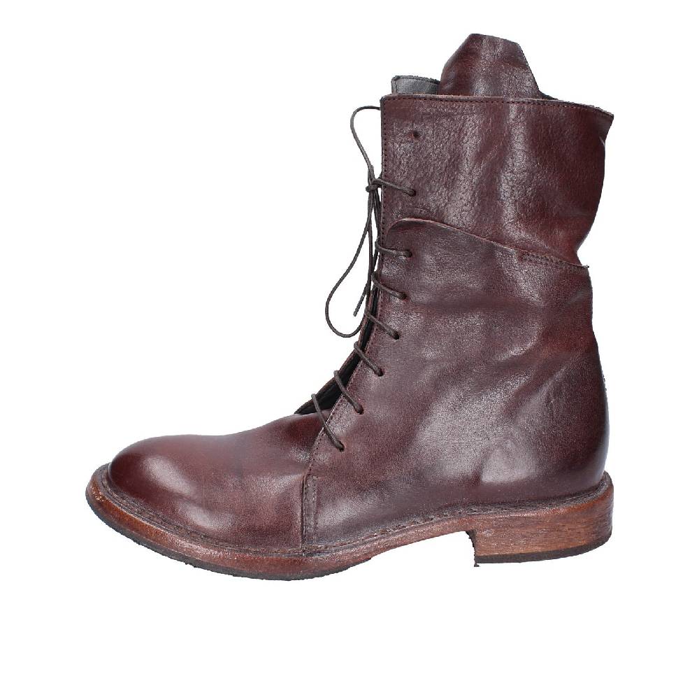 scarpe donna MOMA stivaletti marrone pelle 1CW195 VINTAGE EX492 Vendita Economica