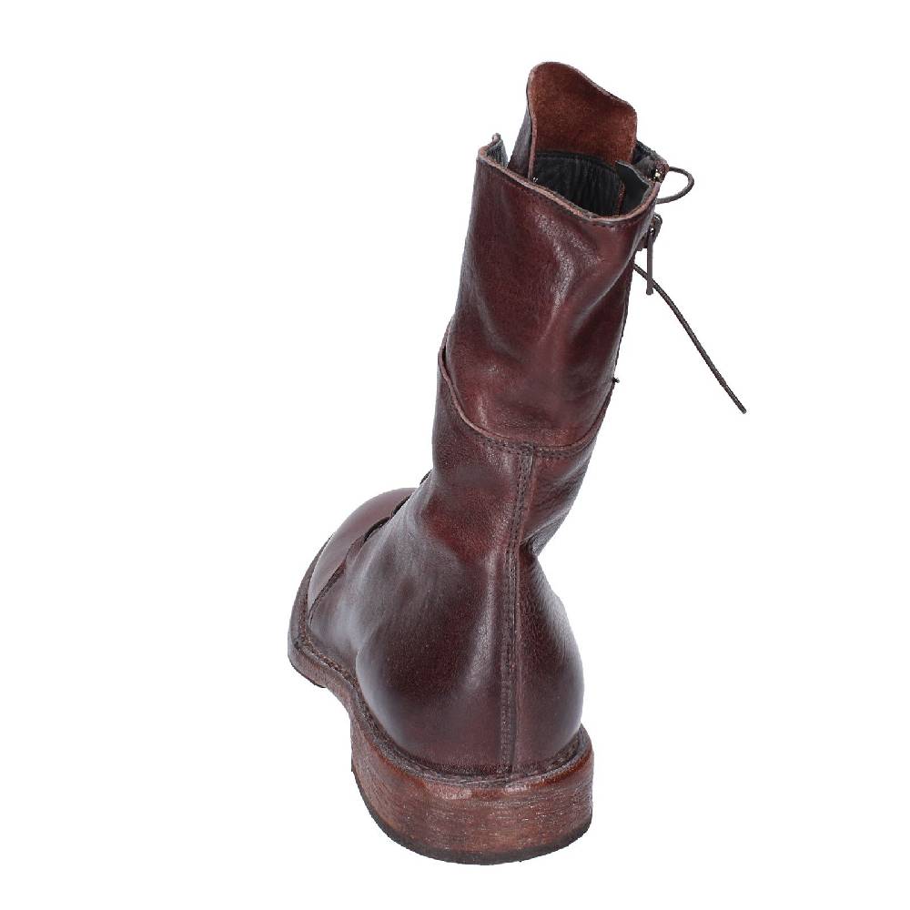 scarpe donna MOMA stivaletti marrone pelle 1CW195 VINTAGE EX492 Vendita Economica