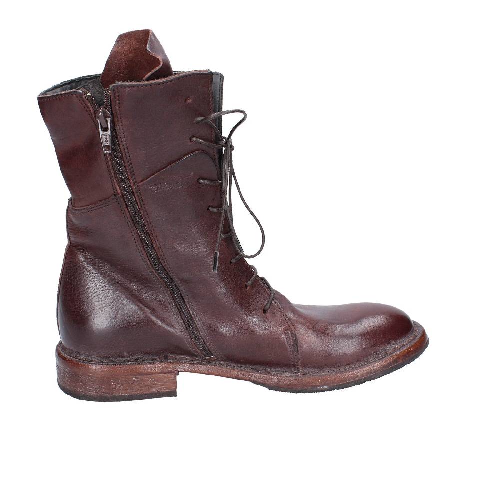 scarpe donna MOMA stivaletti marrone pelle 1CW195 VINTAGE EX492 Vendita Economica