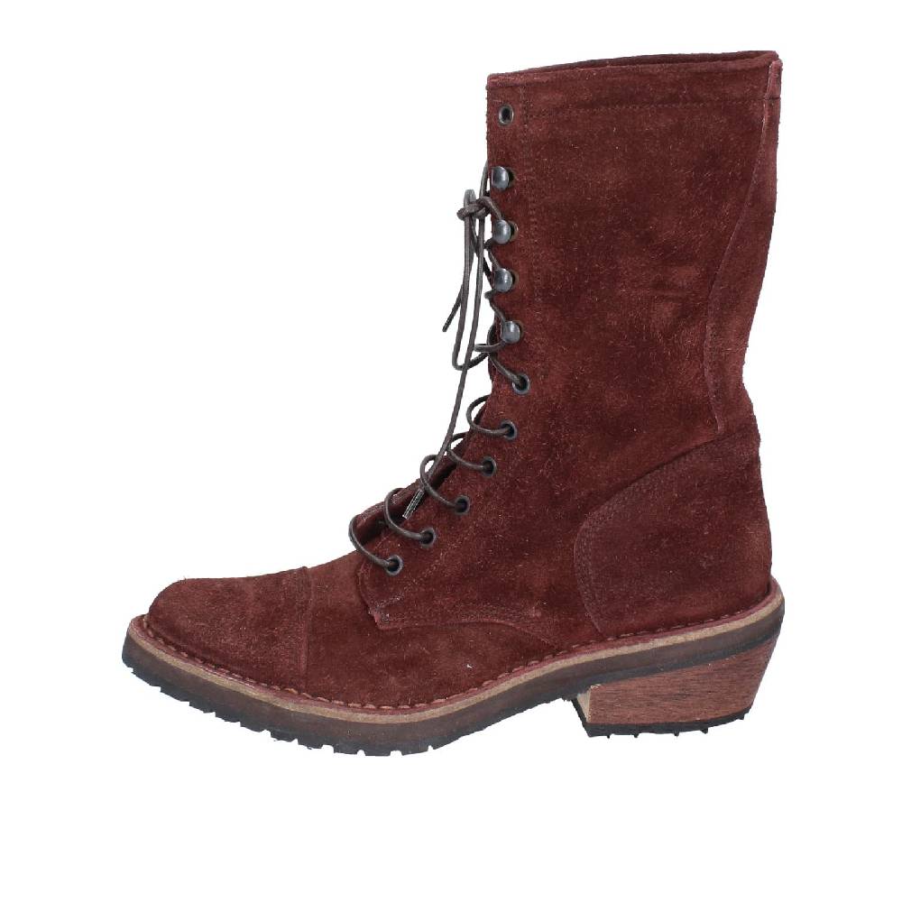 scarpe donna MOMA stivaletti bordeaux camoscio 77301C EY578 Saldi Di Fabbrica