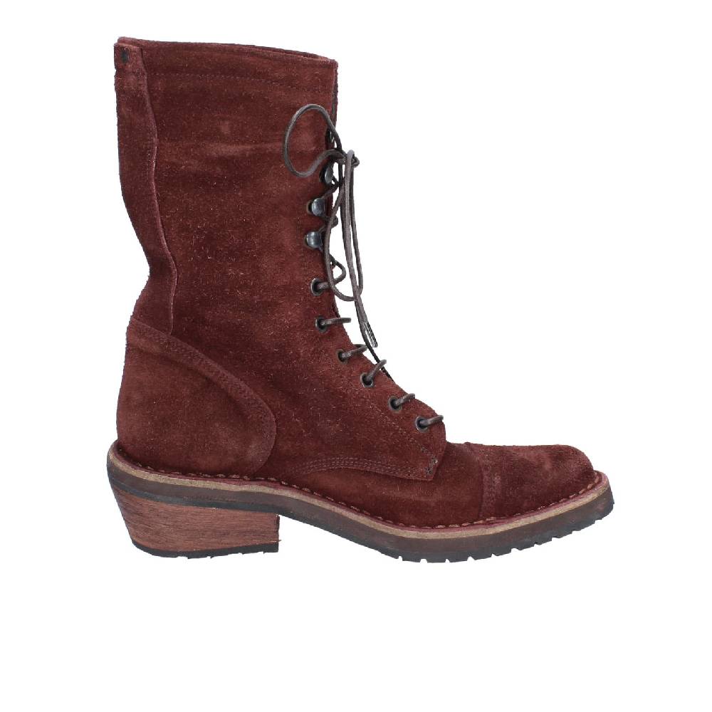 scarpe donna MOMA stivaletti bordeaux camoscio 77301C EY578 Saldi Di Fabbrica