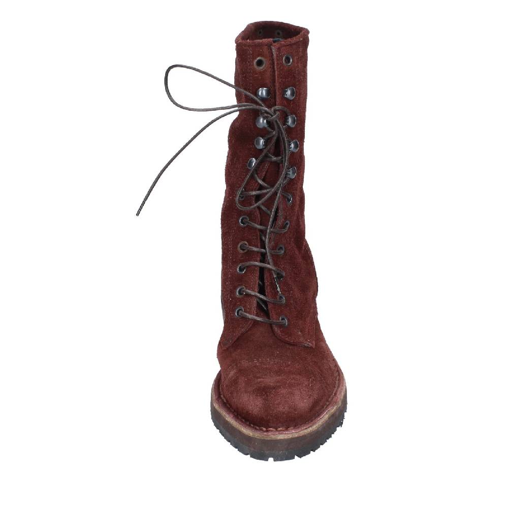 scarpe donna MOMA stivaletti bordeaux camoscio 77301C EY578 Saldi Di Fabbrica