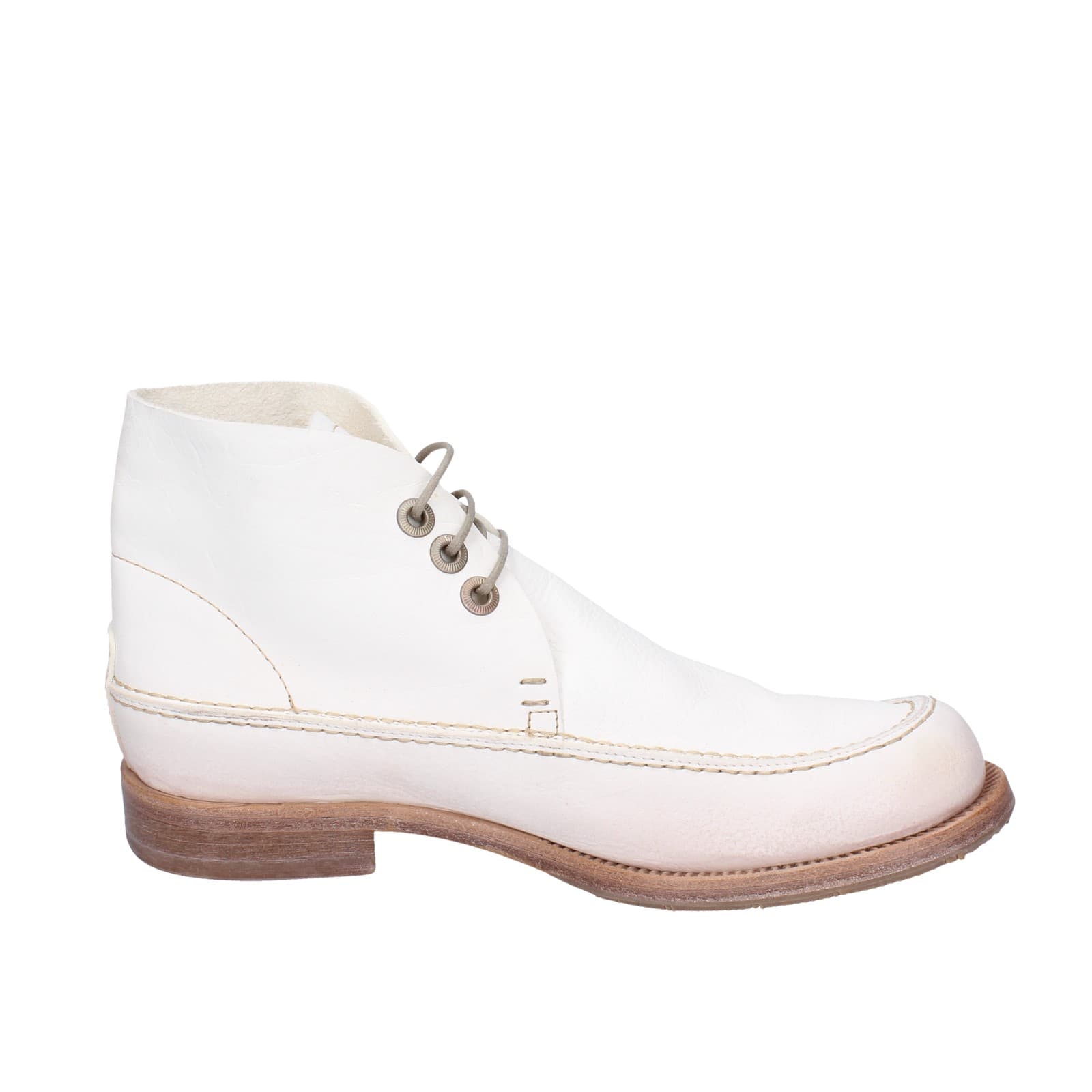 scarpe donna MOMA stivaletti bianco pelle 1BS474-NAC EZ868 Vendite Flash