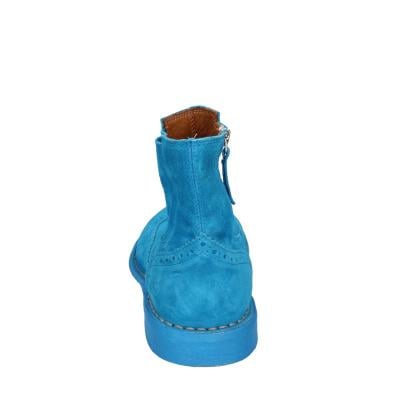 scarpe donna MOMA stivaletti celeste camoscio 1CS405-MAS BC826 Negozio