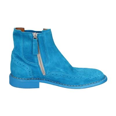 scarpe donna MOMA stivaletti celeste camoscio 1CS405-MAS BC826 Negozio