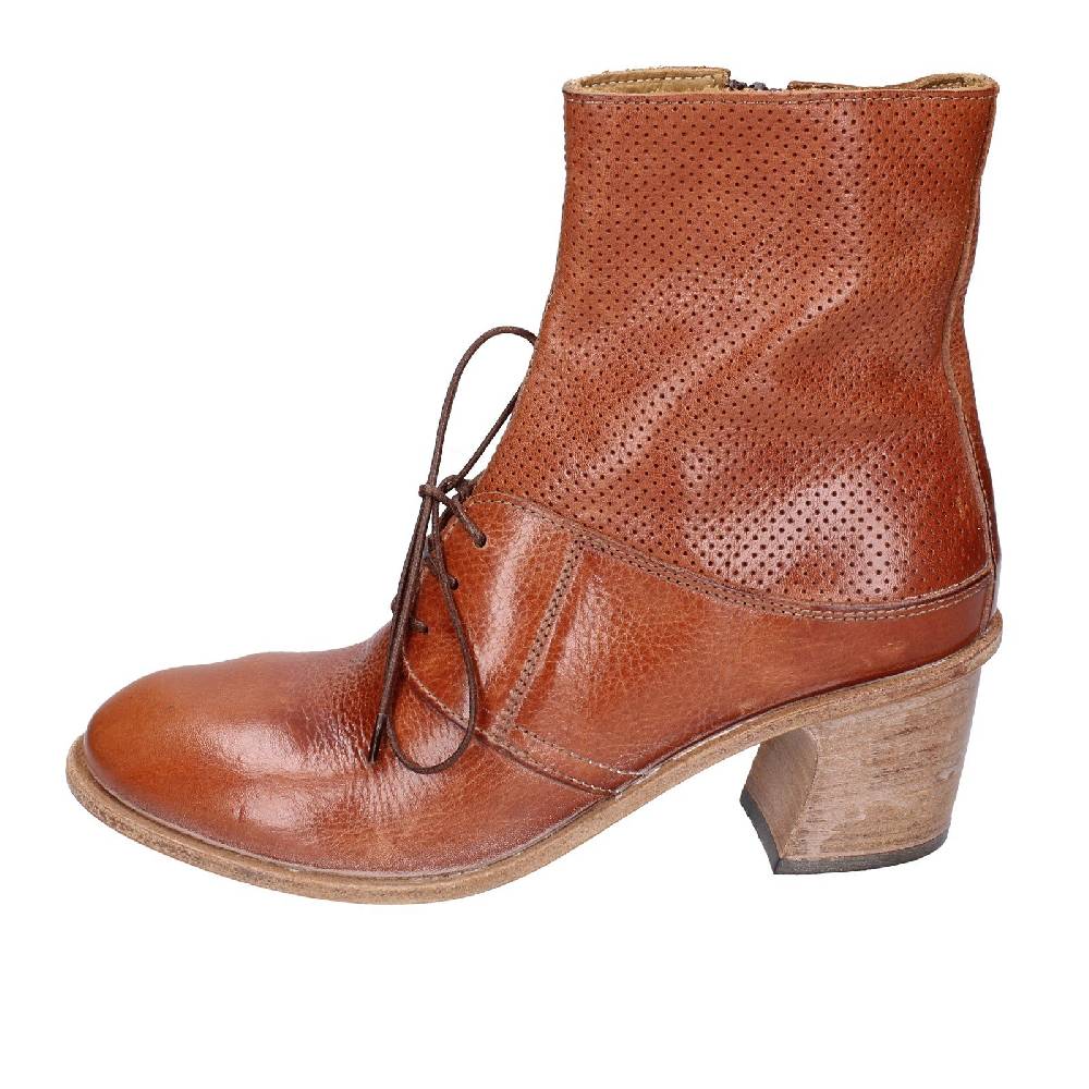 scarpe donna MOMA stivaletti marrone pelle 28403C VINTAGE EX394 Moda