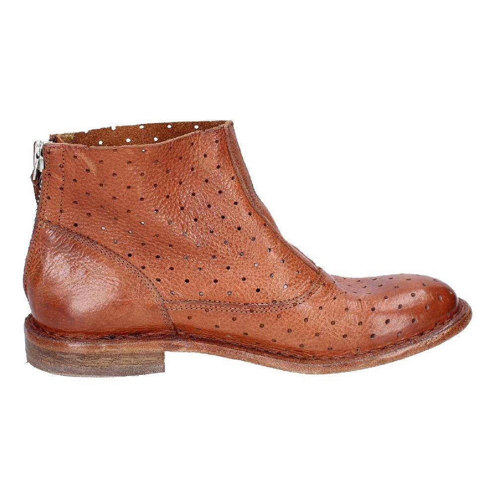 scarpe donna MOMA stivaletti marrone pelle 30403B VINTAGE EX399 Italy