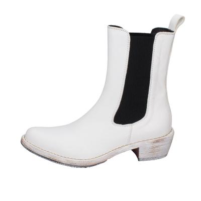 scarpe donna MOMA stivaletti bianco pelle 1CW228-CAP BD489 In Linea