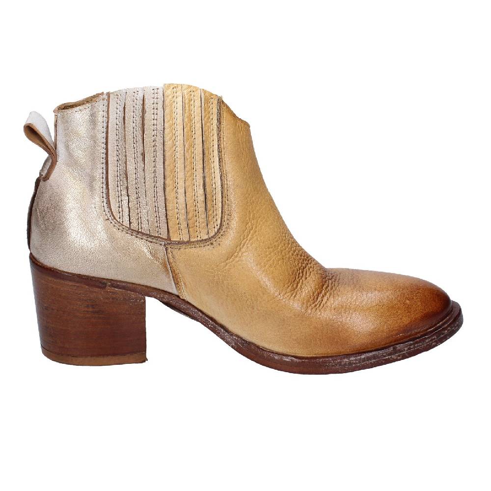 scarpe donna MOMA stivaletti marrone pelle 33403B VINTAGE EX402 Saldi Di Fabbrica