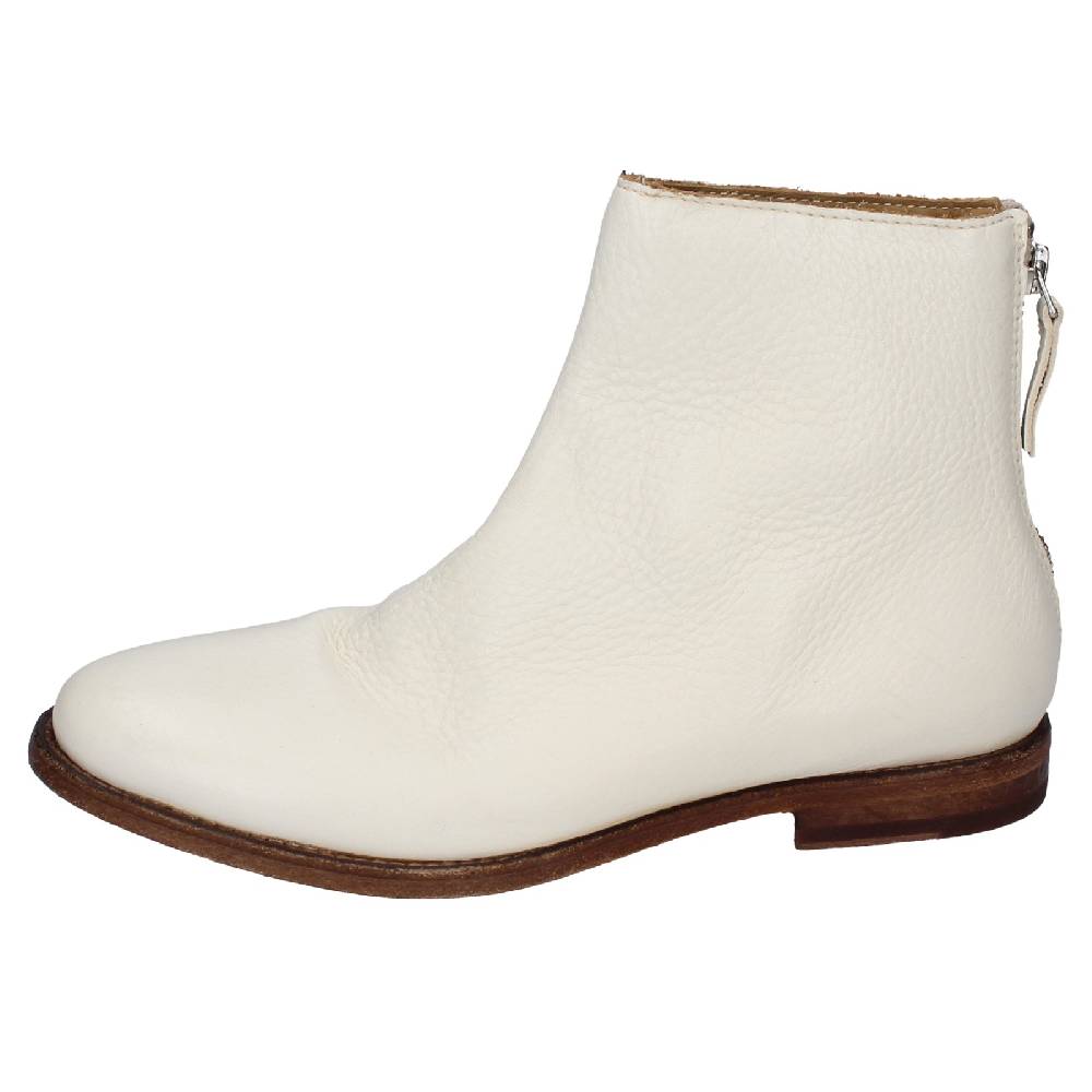 scarpe donna MOMA stivaletti bianco pelle 31402B VINTAGE EX471 Qualità