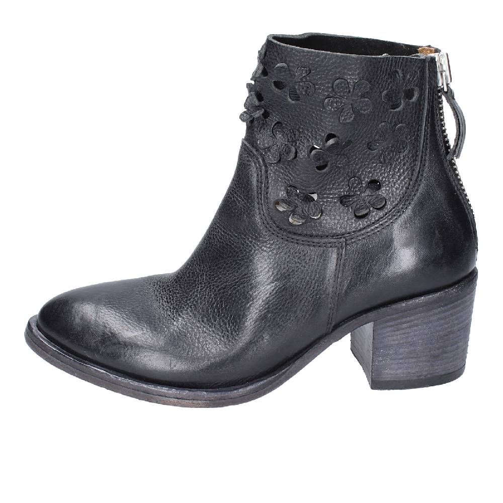 scarpe donna MOMA stivaletti nero pelle 33402C VINTAGE EX396 Promozione