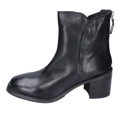 scarpe donna MOMA stivaletti nero pelle 1CW342-CU BD616 Spedizione Gratuita