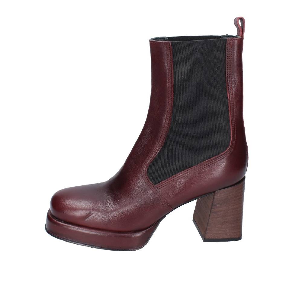 scarpe donna MOMA stivaletti bordeaux pelle 83302C EY534 Soddisfazione Garantita