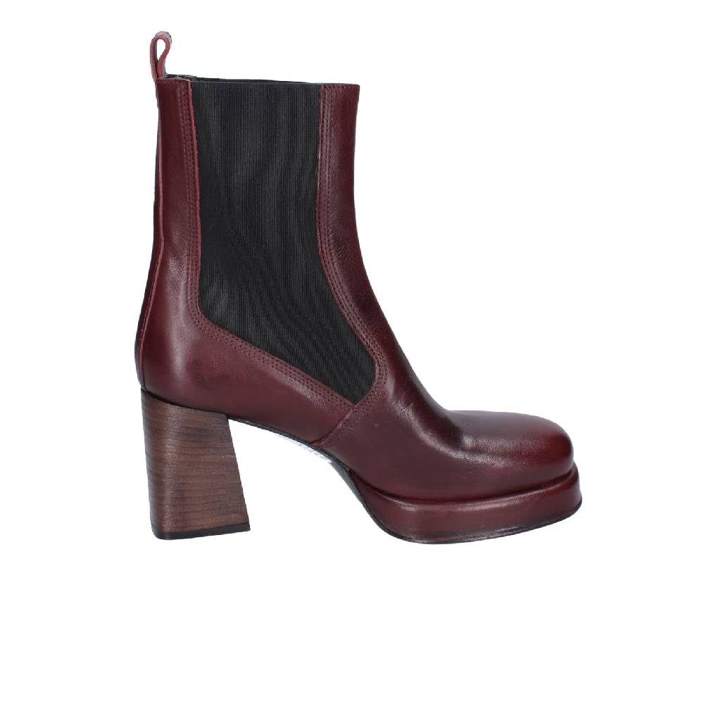 scarpe donna MOMA stivaletti bordeaux pelle 83302C EY534 Soddisfazione Garantita