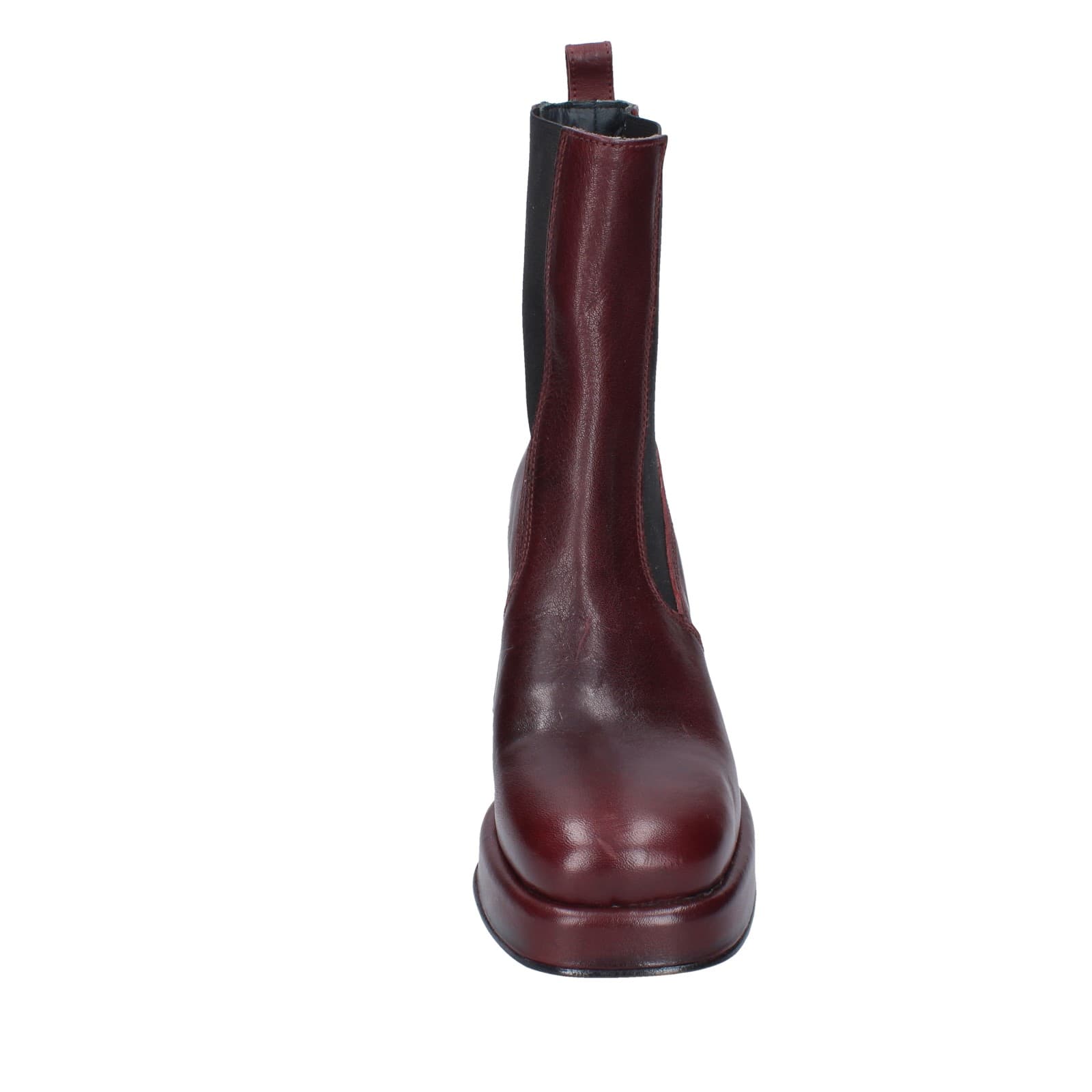 scarpe donna MOMA stivaletti bordeaux pelle 83302C EY534 Soddisfazione Garantita