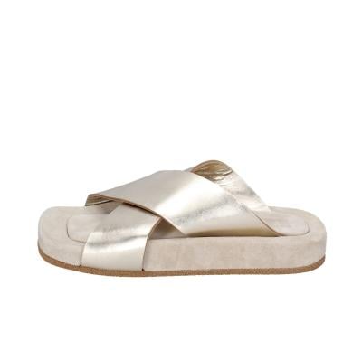scarpe donna MOMA sandali oro pelle 1GS473 BC820 Fino Al -60%