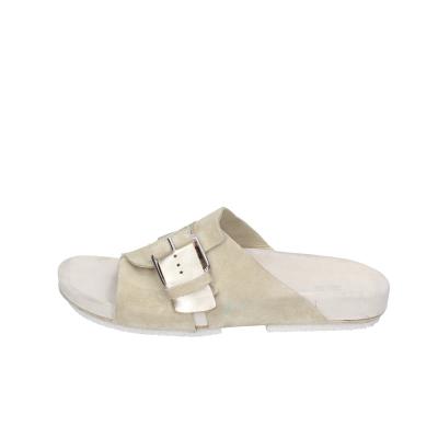 scarpe donna MOMA sandali beige pelle oro camoscio 1GS458-K0B BC770 Online
